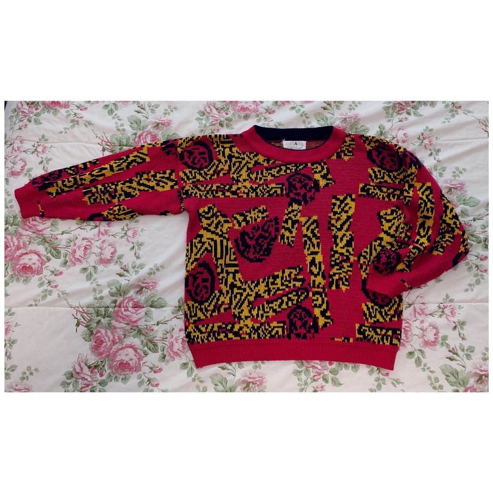 Vintage 80’s Geometric Pattern Sweater